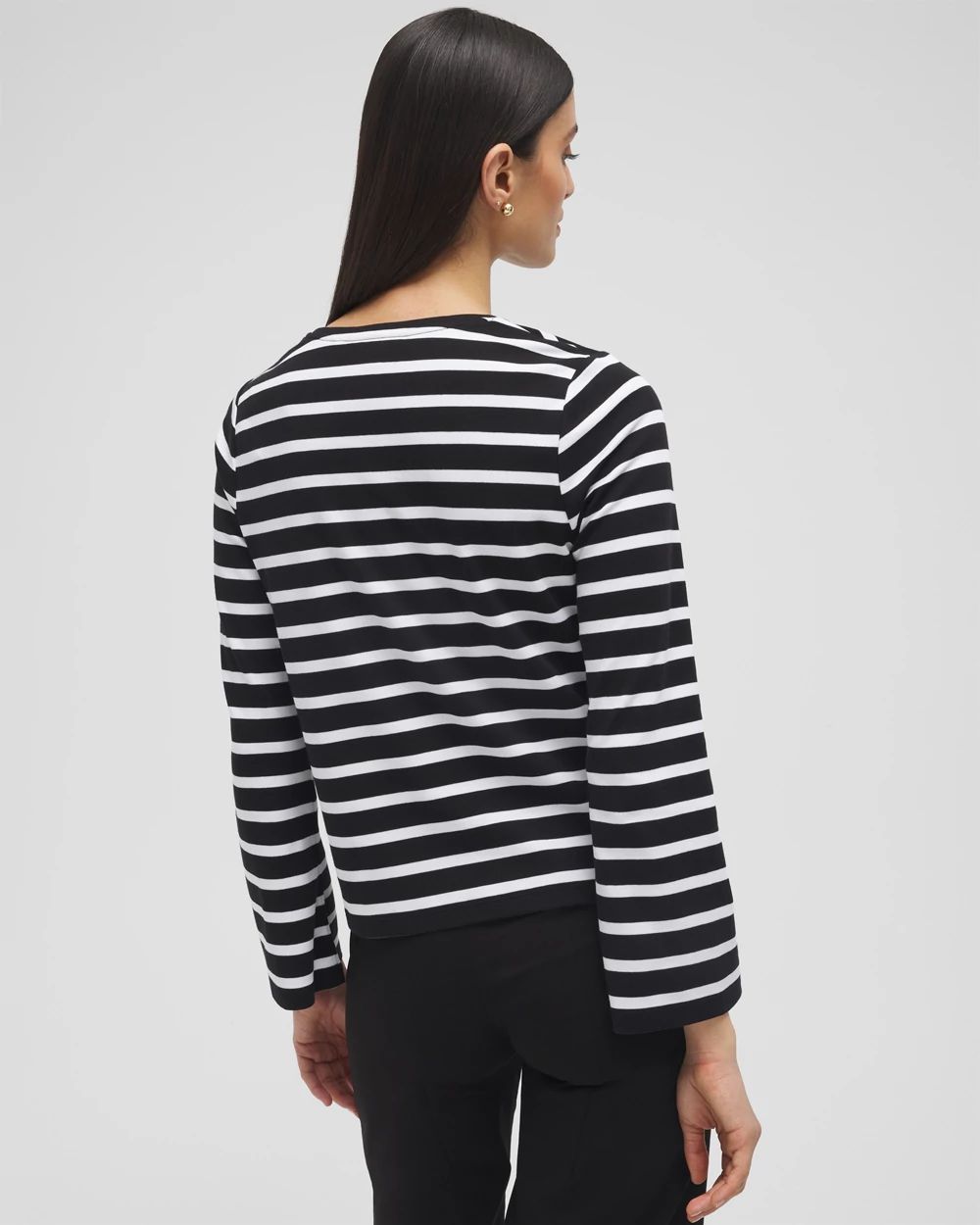 Striped Long Sleeve Tee | Chico's